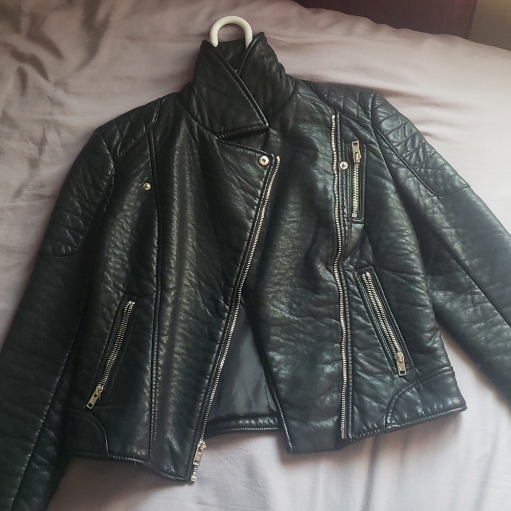 Faux Leather Jacket